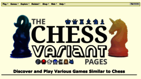 What Chessvariants.org website looked like in 2023 (1 year ago)