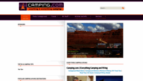 What Camping.com website looked like in 2023 (1 year ago)