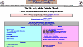 What Catholic-hierarchy.org website looked like in 2023 (1 year ago)