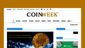 What Coinweek.com website looked like in 2023 (1 year ago)