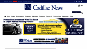 What Cadillacnews.com website looked like in 2023 (1 year ago)