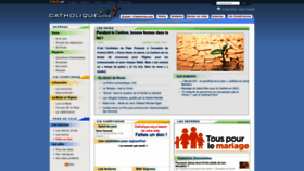 What Catholique.org website looked like in 2023 (1 year ago)
