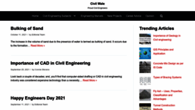 What Civilwale.com website looked like in 2023 (1 year ago)