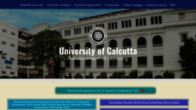 What Caluniv.ac.in website looked like in 2023 (1 year ago)