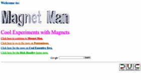 What Coolmagnetman.com website looked like in 2023 (1 year ago)