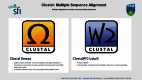 What Clustal.org website looked like in 2023 (2 years ago)