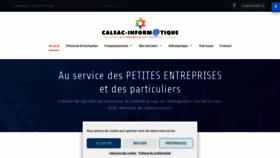 What Calsac.fr website looked like in 2023 (1 year ago)