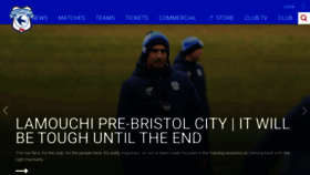 What Cardiffcityfc.co.uk website looked like in 2023 (1 year ago)