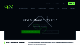 What Cpaireland.ie website looked like in 2023 (1 year ago)