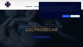 What Colprodecam.org website looked like in 2023 (1 year ago)