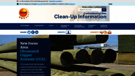 What Clu-in.org website looked like in 2023 (1 year ago)
