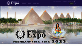 What Consciouslifeexpo.com website looked like in 2023 (2 years ago)
