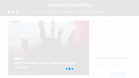 What Creativescreenwriting.com website looked like in 2023 (1 year ago)