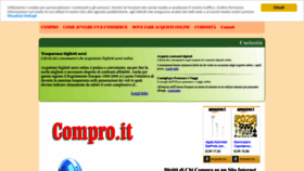 What Compro.it website looked like in 2023 (1 year ago)