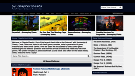 What Chaptercheats.com website looked like in 2023 (1 year ago)