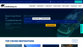 What Cruisebooking.com website looked like in 2023 (1 year ago)