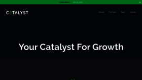 What Catalyst.com website looked like in 2023 (1 year ago)