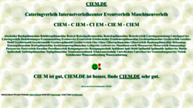 What Ciem.de website looked like in 2023 (3 years ago)