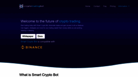 What Cryptotradingbot.net website looked like in 2023 (1 year ago)