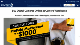 What Camera-warehouse.com.au website looked like in 2023 (1 year ago)