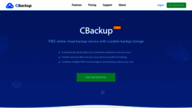 What Cbackup.com website looked like in 2023 (1 year ago)