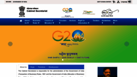 What Cabsec.gov.in website looked like in 2023 (1 year ago)