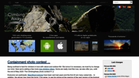 What Climbingaway.fr website looked like in 2023 (2 years ago)