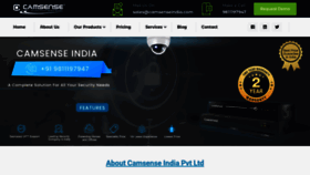 What Camsenseindia.com website looked like in 2023 (1 year ago)