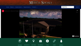 What Cityofmuscleshoals.com website looked like in 2023 (1 year ago)