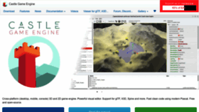 What Castle-engine.io website looked like in 2023 (2 years ago)