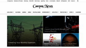 What Canyon-news.com website looked like in 2023 (1 year ago)