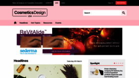 What Cosmeticsdesign.com website looked like in 2023 (1 year ago)