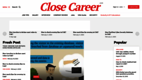 What Closecareer.com website looked like in 2023 (1 year ago)