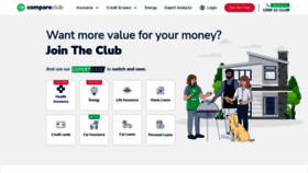 What Compareclub.com.au website looked like in 2023 (1 year ago)