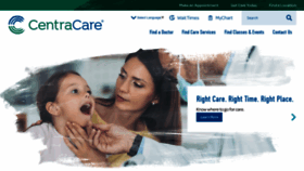 What Centracare.com website looked like in 2023 (1 year ago)