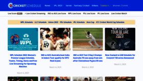 What Cricketschedule.com website looked like in 2023 (1 year ago)