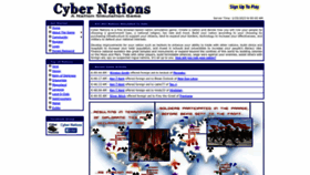 What Cybernations.net website looked like in 2023 (1 year ago)