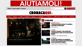 What Cronacaqui.it website looked like in 2023 (1 year ago)