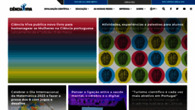 What Cienciaviva.pt website looked like in 2023 (1 year ago)