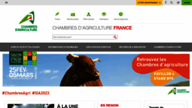 What Chambre-agriculture.fr website looked like in 2023 (1 year ago)
