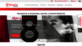 What Camaramadrid.es website looked like in 2023 (1 year ago)