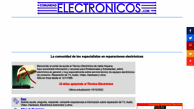 What Comunidadelectronicos.com website looked like in 2023 (1 year ago)