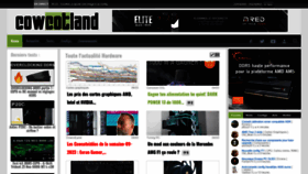 What Cowcotland.com website looked like in 2023 (1 year ago)