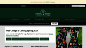 What Canadacollege.edu website looked like in 2023 (1 year ago)