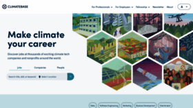 What Climatebase.org website looked like in 2023 (1 year ago)
