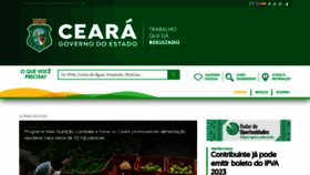 What Ceara.gov.br website looked like in 2023 (1 year ago)
