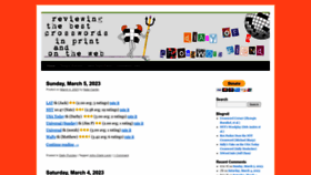 What Crosswordfiend.com website looked like in 2023 (1 year ago)