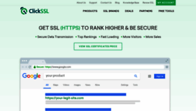 What Clickssl.net website looked like in 2023 (1 year ago)