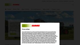 What Claas.com website looked like in 2023 (1 year ago)