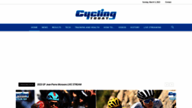 What Cycling.today website looked like in 2023 (1 year ago)